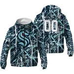 personalized seattle kraken brushstroke pattern blue windbreaker jacket best selling