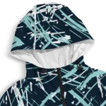 personalized seattle kraken brushstroke pattern blue windbreaker jacket best selling