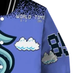 personalized seattle kraken mario blocks blue black varsity jacket best selling