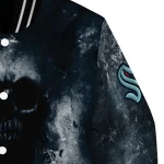 personalized seattle kraken skull cluster blue varsity jacket best selling