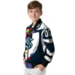 personalized seattle kraken stars and stripes slashes blue bomber jacket best selling