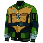 personalized seattle kraken turtle armor varsity jacket best selling