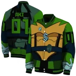 personalized seattle kraken turtle armor varsity jacket best selling
