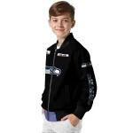 personalized seattle seahawks american flag skull black bomber jacket best selling