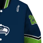 personalized seattle seahawks chevron style blue varsity jacket best selling