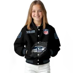 personalized seattle seahawks claw scratch black varsity jacket best selling
