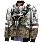 personalized seattle seahawks deer skull camouflage white bomber jacket best selling