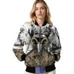 personalized seattle seahawks deer skull camouflage white bomber jacket best selling