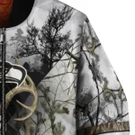 personalized seattle seahawks deer skull camouflage white bomber jacket best selling