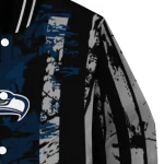 personalized seattle seahawks star stripes blue black varsity jacket best selling
