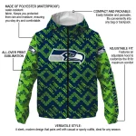 personalized seattle seahawks trellis mesh blue windbreaker jacket best selling