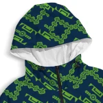 personalized seattle seahawks trellis mesh blue windbreaker jacket best selling