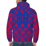 personalized smu mustangs geometric blossom blue windbreaker jacket best selling