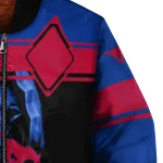 personalized smu mustangs reaper hands blue black bomber jacket best selling