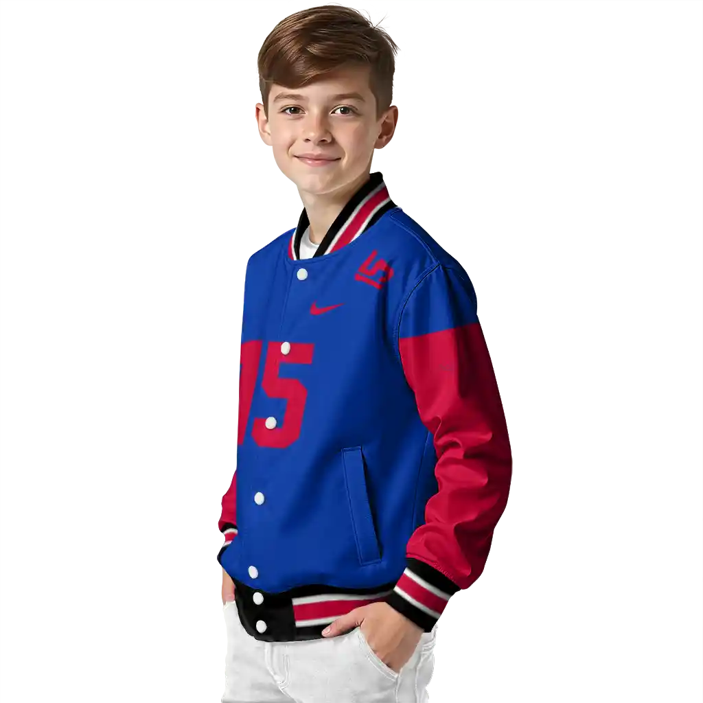 personalized smu mustangs team patch blue varsity jacket trendy personalized smu mustangs team patch blue varsity jacket trendy