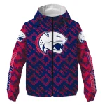 personalized south alabama jaguars trellis mesh blue windbreaker jacket best selling
