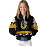 personalized southern miss golden eagles circle skull black bomber jacket best selling