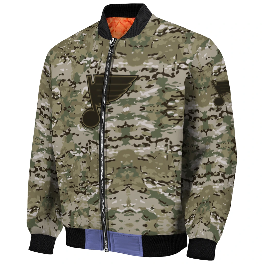 personalized st louis blues camouflage abstract camouflage bomber jacket fashion forward personalized st louis blues camouflage abstract camouflage bomber jacket fashion forward
