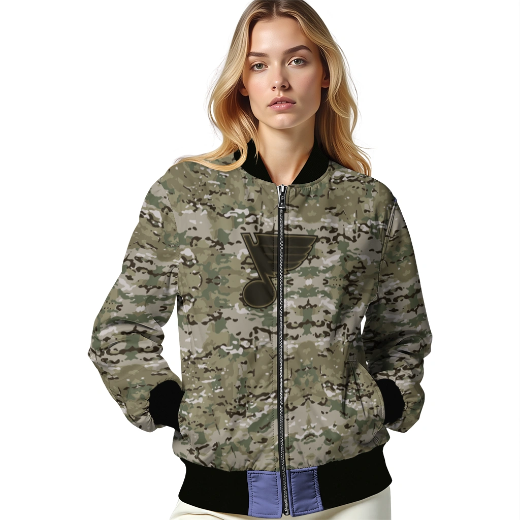 personalized st louis blues camouflage abstract camouflage bomber jacket latest model personalized st louis blues camouflage abstract camouflage bomber jacket latest model