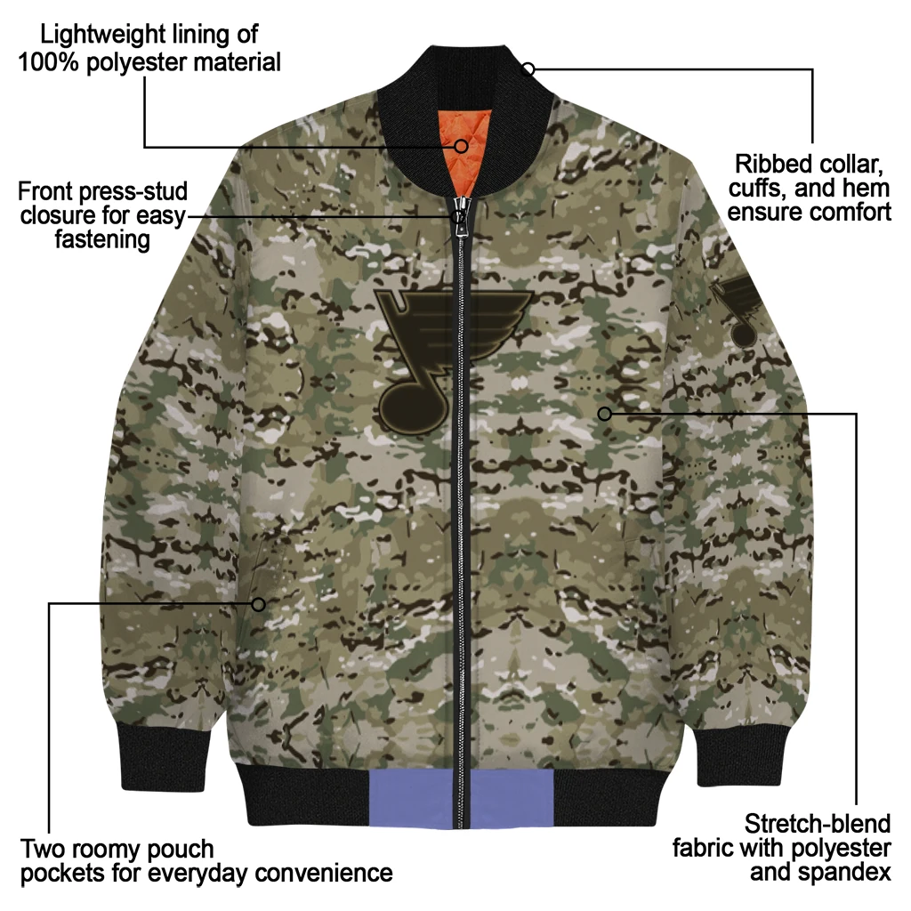personalized st louis blues camouflage abstract camouflage bomber jacket new arrival personalized st louis blues camouflage abstract camouflage bomber jacket new arrival