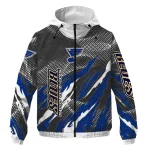personalized st louis blues claw mesh blue gray windbreaker jacket best selling