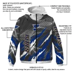 personalized st louis blues claw mesh blue gray windbreaker jacket best selling