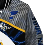 personalized st louis blues electric flash blue varsity jacket best selling