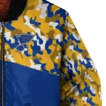 personalized st louis blues flag scratch effect blue bomber jacket best selling
