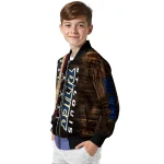 personalized st louis blues flag wood brown bomber jacket best selling