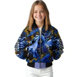 personalized st louis blues skull horde blue bomber jacket best selling