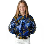 personalized st louis blues skull horde blue varsity jacket best selling