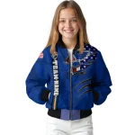 personalized st louis blues usa flag rips blue bomber jacket best selling