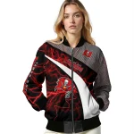 personalized tampa bay buccaneers electric flash red bomber jacket best selling