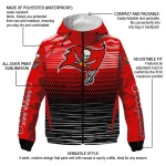 personalized tampa bay buccaneers pattern layers red windbreaker jacket best selling