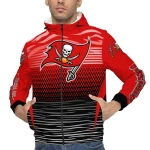 personalized tampa bay buccaneers pattern layers red windbreaker jacket best selling