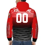 personalized tampa bay buccaneers pattern layers red windbreaker jacket best selling