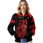 personalized tampa bay buccaneers reaper hands red black bomber jacket best selling