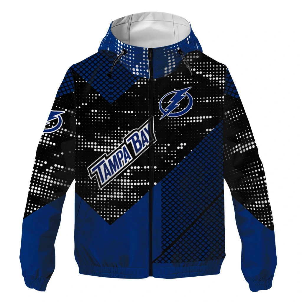 personalized tampa bay lightning arrow matrix blue black windbreaker jacket best selling personalized tampa bay lightning arrow matrix blue black windbreaker jacket best selling