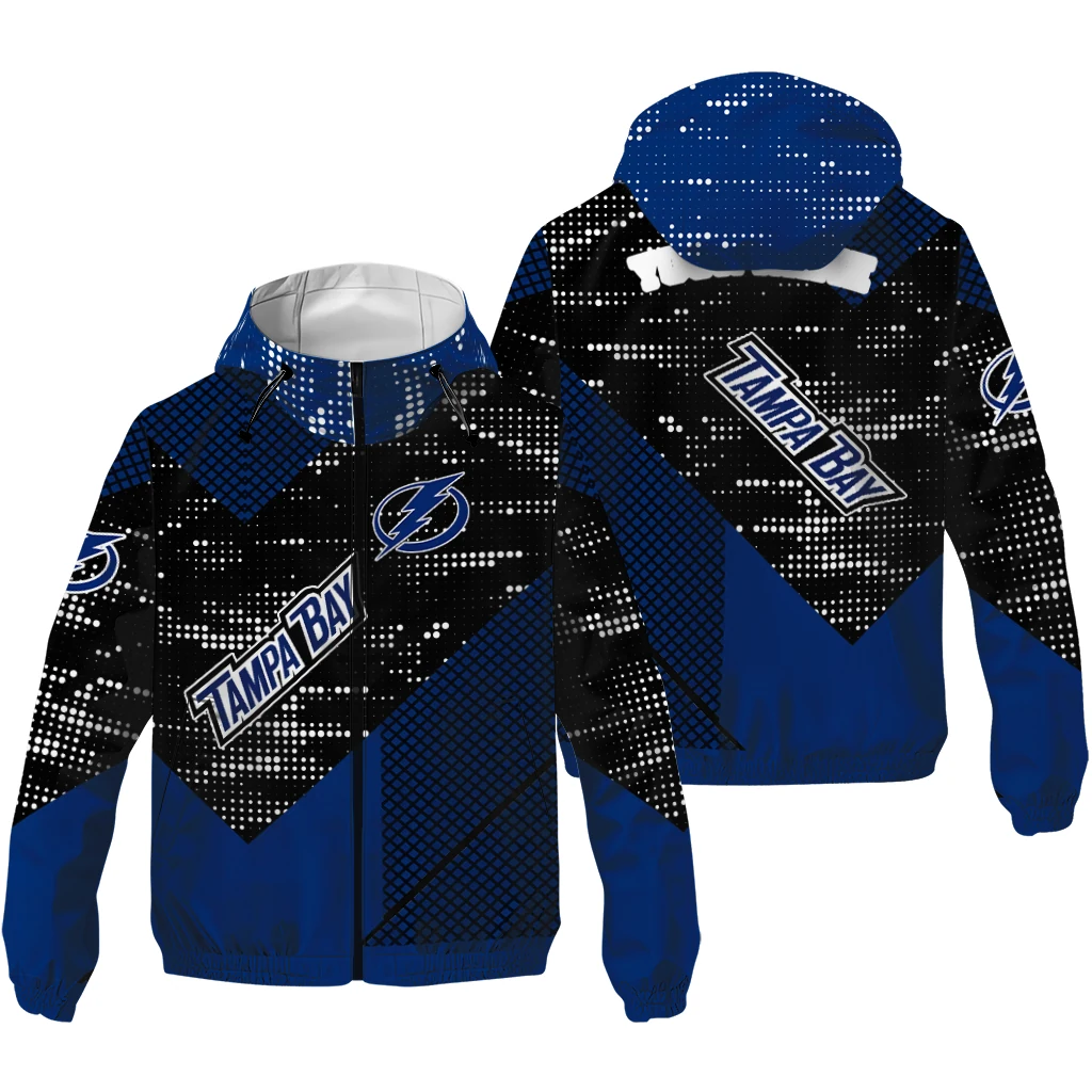 personalized tampa bay lightning arrow matrix blue black windbreaker jacket high quality personalized tampa bay lightning arrow matrix blue black windbreaker jacket high quality