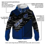 personalized tampa bay lightning arrow matrix blue black windbreaker jacket best selling