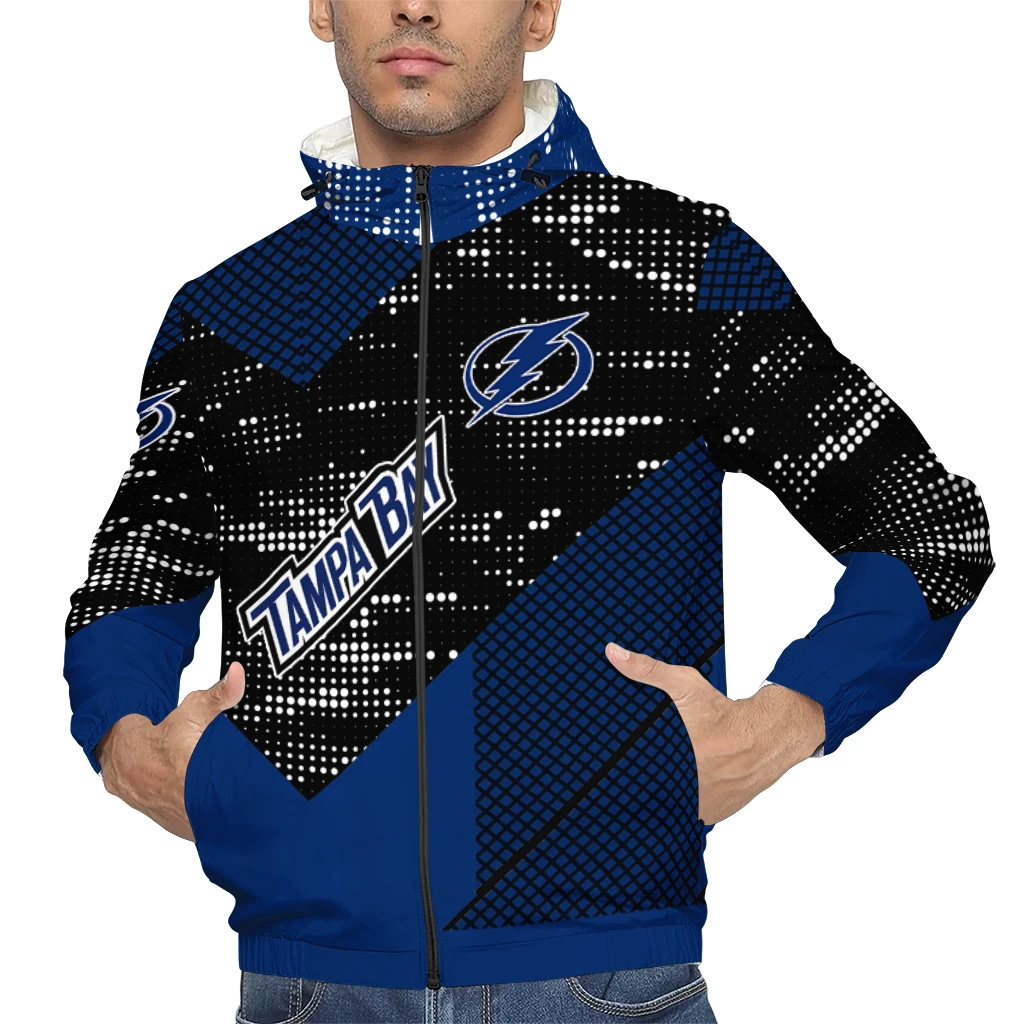 personalized tampa bay lightning arrow matrix blue black windbreaker jacket top rated personalized tampa bay lightning arrow matrix blue black windbreaker jacket top rated