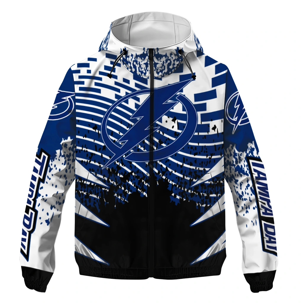personalized tampa bay lightning brick motion blue black windbreaker jacket best selling personalized tampa bay lightning brick motion blue black windbreaker jacket best selling