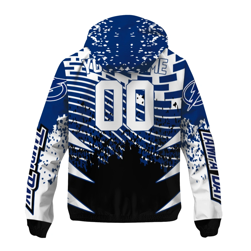 personalized tampa bay lightning brick motion blue black windbreaker jacket fashion forward personalized tampa bay lightning brick motion blue black windbreaker jacket fashion forward