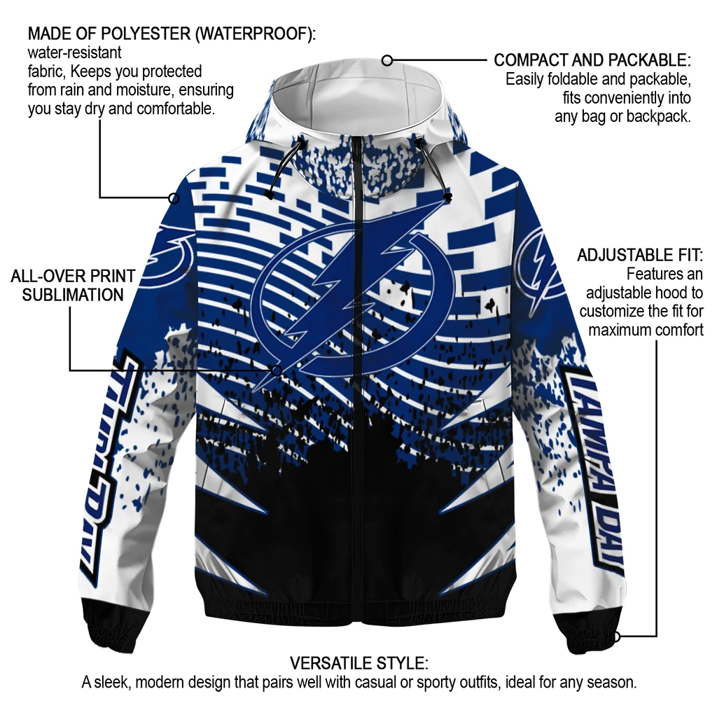 personalized tampa bay lightning brick motion blue black windbreaker jacket new arrival personalized tampa bay lightning brick motion blue black windbreaker jacket new arrival
