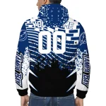 personalized tampa bay lightning brick motion blue black windbreaker jacket best selling