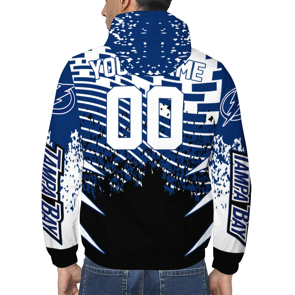 personalized tampa bay lightning brick motion blue black windbreaker jacket trendy personalized tampa bay lightning brick motion blue black windbreaker jacket trendy