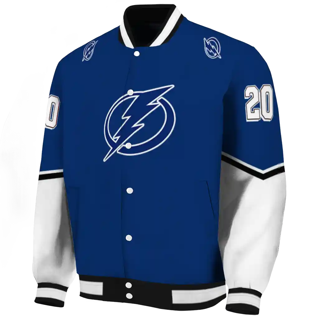 personalized tampa bay lightning chevron style blue varsity jacket best selling personalized tampa bay lightning chevron style blue varsity jacket best selling