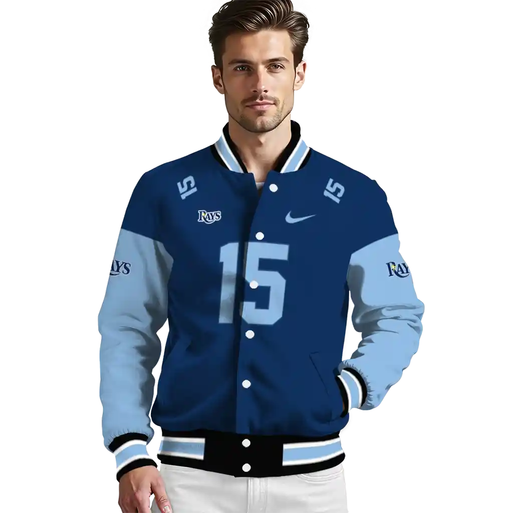 personalized tampa bay rays team patch navy varsity jacket high quality personalized tampa bay rays team patch navy varsity jacket high quality