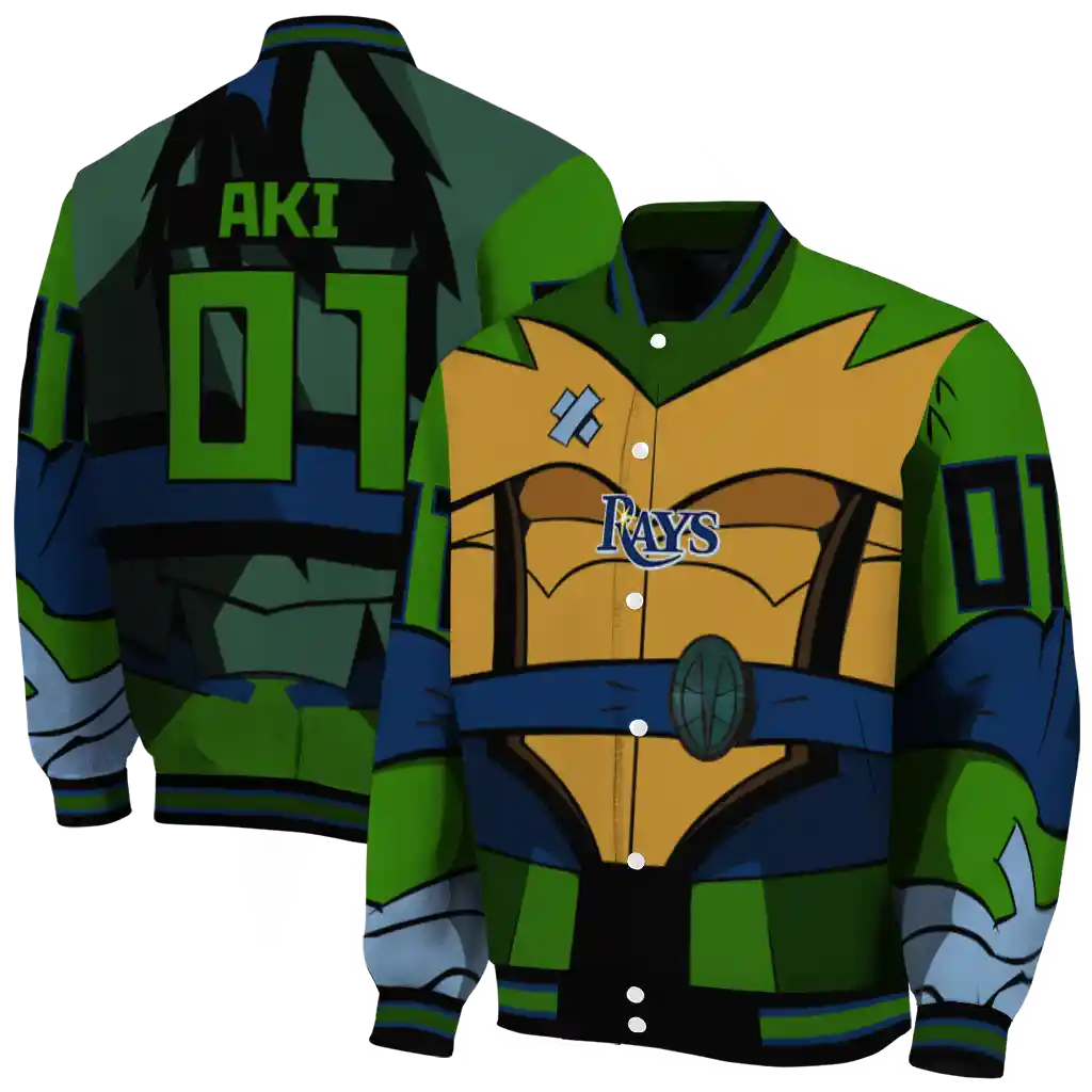personalized tampa bay rays turtle armor varsity jacket fashion forward personalized tampa bay rays turtle armor varsity jacket fashion forward