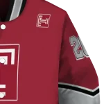 personalized temple owls chevron style red varsity jacket best selling